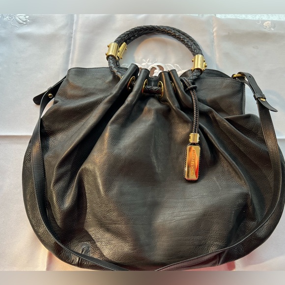 Michael Kors Colection Skorpios hobo amazing black bag. Unique. Beautiful design - Picture 6 of 15